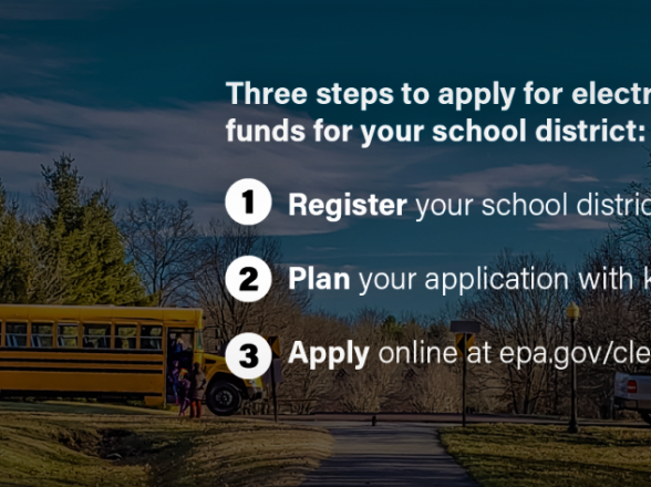 Applications for the EPA’s $5 billion Clean School Bus Program are open!