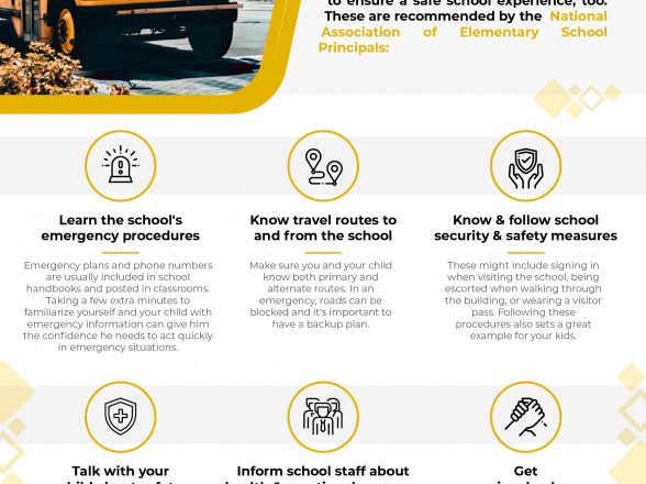 Back to School safety recommended by the National Association of Elementary School Principals 2021